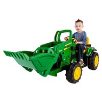 Peg Perego John Deere 12V Ground Force Tractor with Loader made in USA