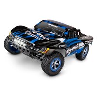 TRAXXAS Slash Ready-To-Race RC 48 Kmh LED lights with Battery & Charger 58034 Blue & Black