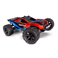 TRAXXAS Rustler Ready-To-Race Radio Control 55 Kmh with LED Lights, Battery & Charger 67064 Red