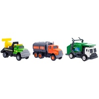 Mighty Fleet Diecast 3pk - Tow Truck, Tanker & Garbage Truck FR57292
