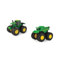 Tomy John Deere Monster Treads Light & Sound Combine and Tractor 2PK 46670