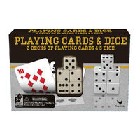 Cardinal Games Playing Cards & Dice - 2 Decks of Cards & 5 Dice