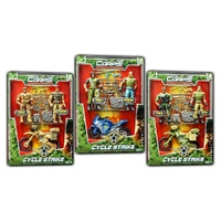 The Corps! Cycle Strike Poseable Action Figures with Bike & Accessories Styles Vary; One Supplied AL33912