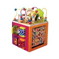 B Toys Zany Zoo Wooden Activity Cube