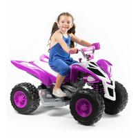 Yamaha 12 Volt Raptor ATV Ride On Girls Purple/White EC-1821