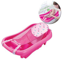 The First Years Newborn to Toddler Baby Bath with Sling - Pink