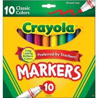 Crayola Classic Colours Broadline Markers 10pk 587722