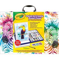 Crayola Paint & Create Easel Case 65+pc 041158 **