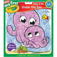 Crayola My First Baby & Me Colouring Book - Under the Sea 811350