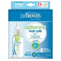 Dr Brown's Standard Narrow Options+ Bottle 120ml 3pk SB43005
