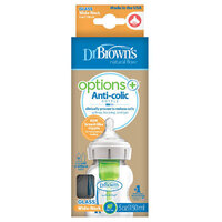 Dr Brown's 150ml Options+ Glass Wide Neck Bottle 1pk WB517