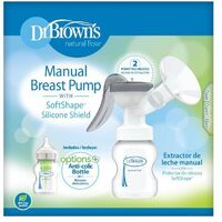 Dr Brown's Manual Breast Pump with Silicone Shield **