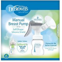 Dr Brown's Manual Breast Pump with Silicone Shield
