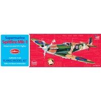 Guillow's Supermarine Spitfire Mk-1 1:30 Scale Rubber Powered Flying Balsa Model Kit GUI-504