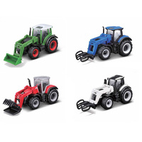 Maisto Mini Work Machines Farm Tractor with Front Loader Diecast Metal Assorted; One Supplied 15591 **
