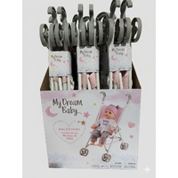Gigo My Dream Baby 23" Metal Doll Stroller 65615