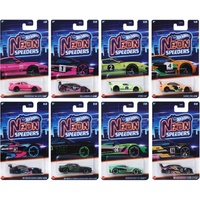 Hot Wheels Neon Speeders Complete Set of 8 HLH72-956C