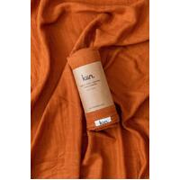 Kiin Organic Cotton + Bamboo Swaddle Rust**