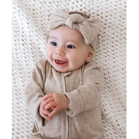 Comfy Baby Headband - Heather Oat XS (0-6 months)
