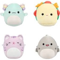 Squishmallows 2.5" Micromallows 4 Pack Irina #25, Tabitha #26, Tex #27 & Gordon #28