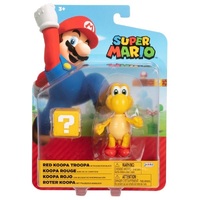 Nintendo Super Mario 4" Figure Red Koopa Troopa with Question Block 68518