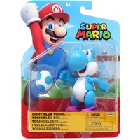 Nintendo Super Mario 4" Action Figure - Light-Blue Yoshi with Egg 68518