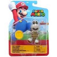 Nintendo Super Mario 4" Action Figure - Dry Bones with Coin 68518