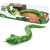 Robo Alive Robotic Slithering Snake Series 3 Assorted Colours Red or Green AZT7150
