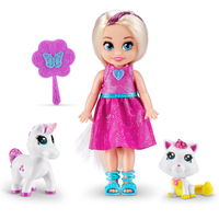 Sparkle Girlz 4.7" Fashion Doll with Pets Assorted AZT100522