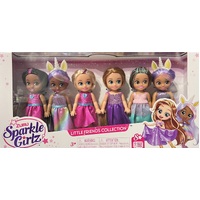 Sparkle Girlz 4.7" Princess Dolls 6 Multi Pack AZT100524