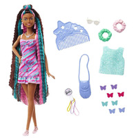 Barbie Totally Hair Butterfly-themed Doll 8.5 Inch Hair 15 Accessories HCM91