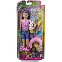 Barbie Camping Doll with Pet Rabbit