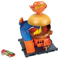 Hot Wheels City Downtown Burger Drive-Thru Track Set DR24