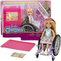 Barbie Chelsea Doll With Wheelchair and Ramp HGP29