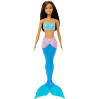 Barbie Dreamtopia Mermaid Doll With Brown Hair Blue Tail HGR04