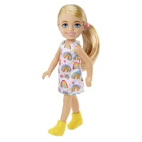 Barbie Chelsea Doll (Blonde) In Rainbow Dress