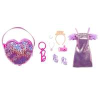 Barbie Clothes, Deluxe Bag With Birthday Outfit And themed Accessories HJT42