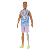 Barbie Ken Fashionistas Doll #212 With Jersey And Prosthetic Leg MATDWK44