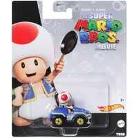 Hot Wheels The Super Mario Bros Movie Mario Kario Toad & Quad GDG44