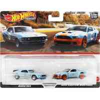 Hot Wheels Premium Car Culture 2 Pack Ford Mustang Boss 302 & 2014 Custom Mustang HBL96