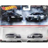 Hot Wheels Premium Car Culture 2 Pack Bugatti Veyron & '16 Bugatti Chiron HBL96