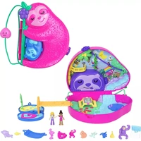 Polly Pocket Sloth Family 2-in-1 Purse Wearable Compact MATGKJ63