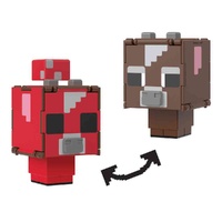 Minecraft 3.75" Flippin Figures 2 in 1 - Mooshroom + Cow MATHTL43