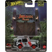 Hot Wheels Premium Pop Culture Jurassic Park '92 Jeep Wrangler Sahara HXD63-956K