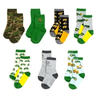 John Deere Kids Crew Socks 7pk 2-4yrs
