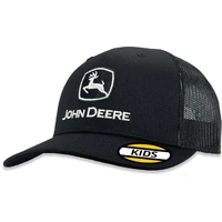 John Deere Kids Basic Trucker Mesh Cap/Hat Black