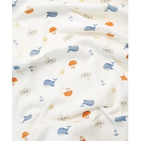 Lummi in Colour Cot Sheet - Sea World