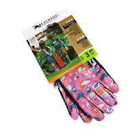 Blackfox Kids Gardening Gloves Pink Size 3 (Ages 4/5yrs)