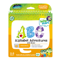 Leap Frog LeapStart 3D Level 1 ABC Alphabet Adventures Activity Book with Music 460603