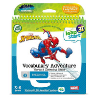 Leap Frog LeapStart 3D Level 2 Preschool Spiderman Vocabulary Adventure Activity Book
